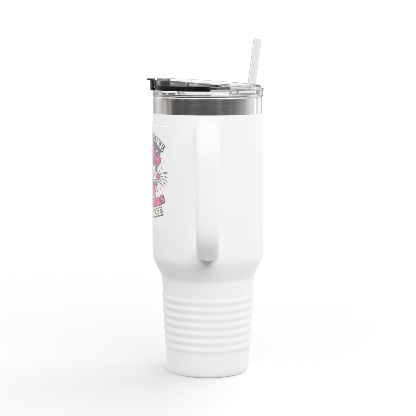 40oz Insulated Travel Mug — “I’m Not Like Other Girls, I’m Worse” Retro Possum Design